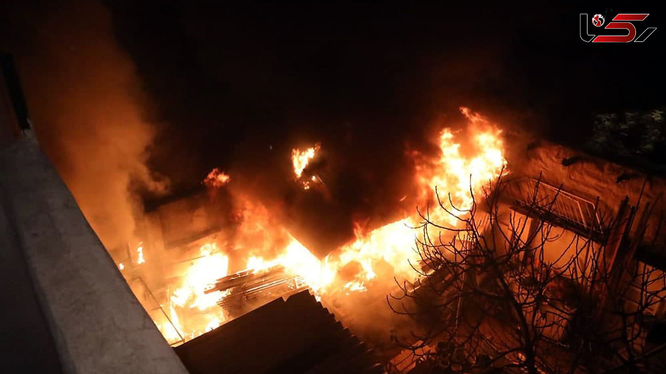 مهار آتش سوزی مهیب منزل مسکونی در مشهد