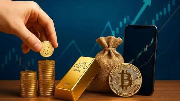 بیت‌کوین یا طلا؟ /  کدام دارایی انتخاب بهتری در برابر نوسانات است؟