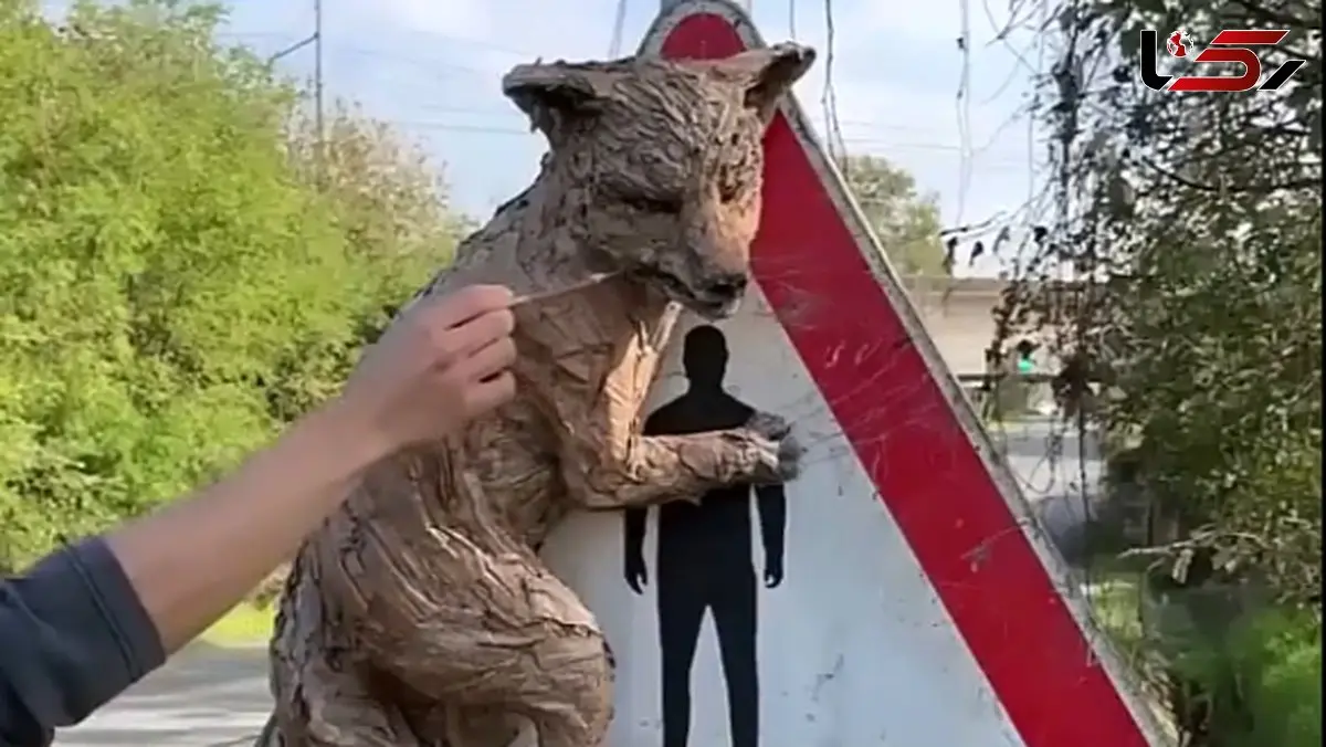 این اثر هنری اعصابتان را به هم می‌ریزد! / ایده‌ای خلاقانه اما ترسناک + فیلم