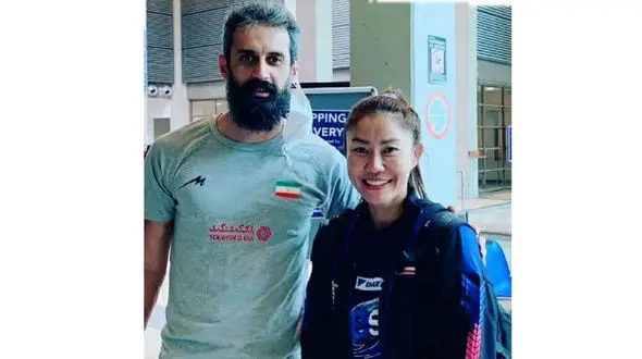 عکس سعید معروف با خانم والیبالیست تایلندی جهانی شد + عکس