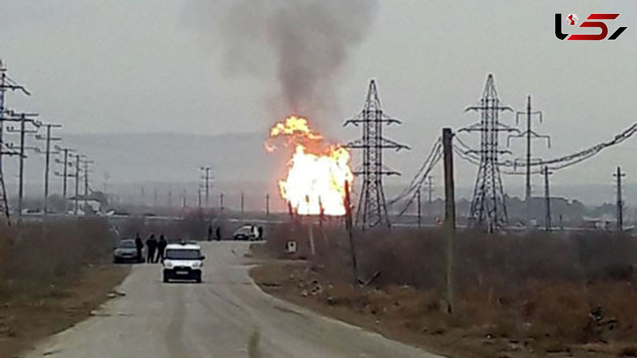 آتش‌سوزی گسترده در پی انفجار خط لوله گاز در جمهوری آذربایجان +تصاویر 