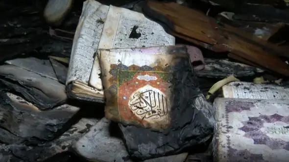 فیلم آتش زدن قرآن در ناآرامی های اخیر / تاسفبار و تلخ