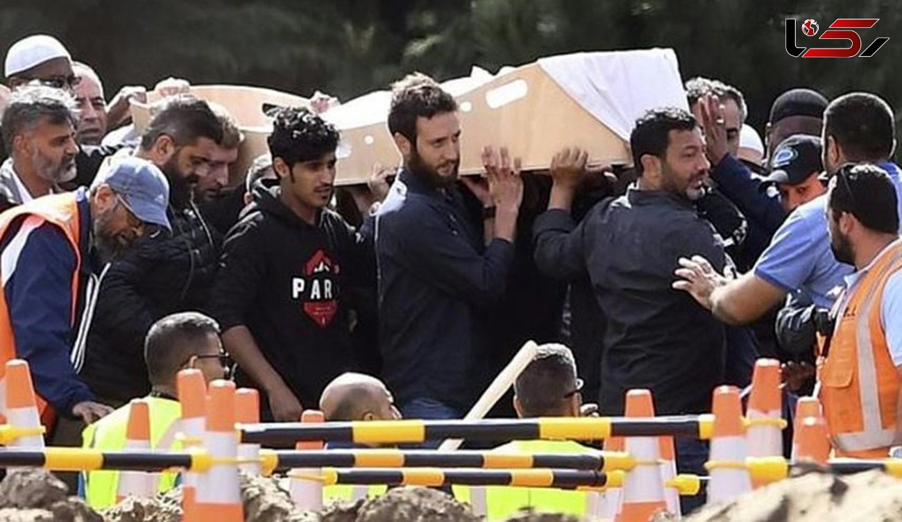 خاکسپاری قربانیان حمله تروریستی در نیوزیلند + عکس