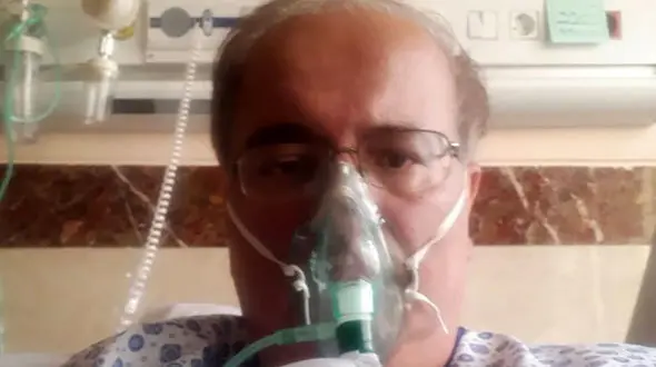 بستری نویسنده معروف ایران در بیمارستان / کرونا با درگیری شدید ریه + عکس