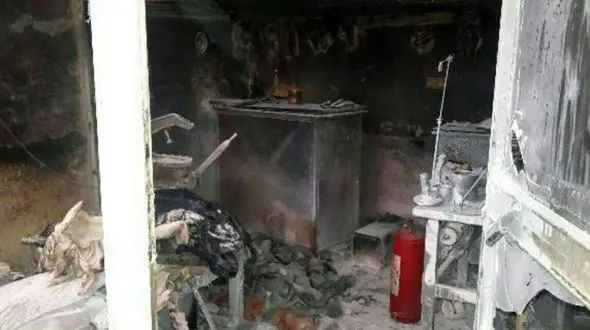 آتش سوزی در پاساژ امیرکبیر تبریز + عکس 