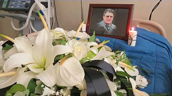 وداع تصویری کادر درمان «جم» با استاد شجریان
