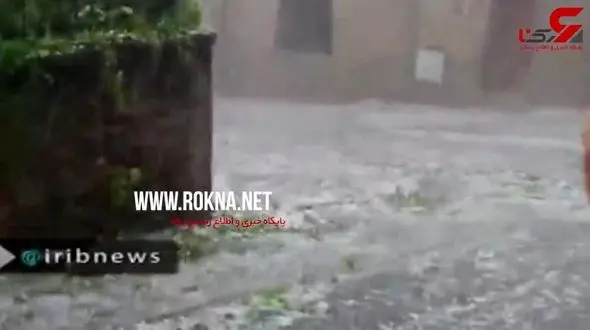 بارش وحشتناک تگرگ  در فرانسه + فیلم