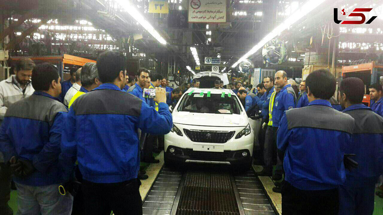 عکس اولین پژو 2008 نیوفیس تولید شده در کارخانه ایران خودرو 