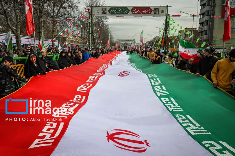حضور مردم ایران در راهپیماتیی 22 بهمن 1404