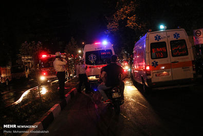 آتش‌سوزی و انفجار در کلینیک درمانی سینا اطهر