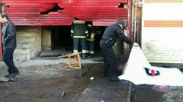 سیلندر گاز در آغوش مرد تهرانی منفجر شد+عکس 