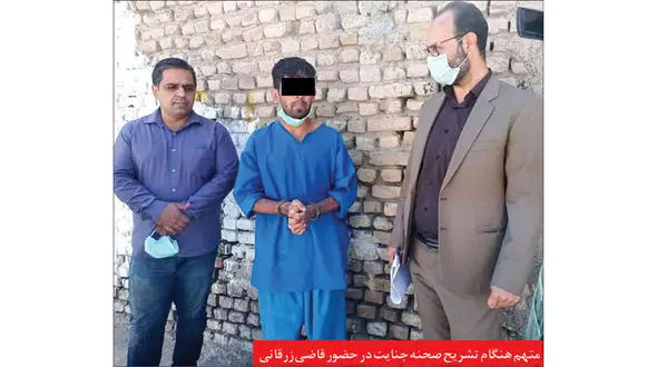 شاهرگ جوان مشهدی با چاقوی شرور مست زده شد + عکس بازسازی صحنه قتل