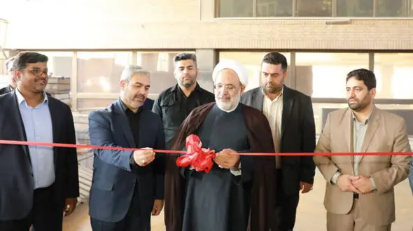 فاز دوم خط سوم کارخانه کاشی هفت آسمان با حمایت دستگاه قضایی استان سمنان به بهره‌برداری رسید + فیلم