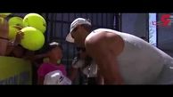 قهرمان تنیس جهان هوادار خردسال را از له شدن نجات داد + فیلم 