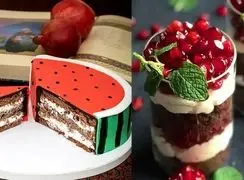 جدیدترین شیرینی‌ های شب یلدا با طرح‌ های زیبا و دلنشین