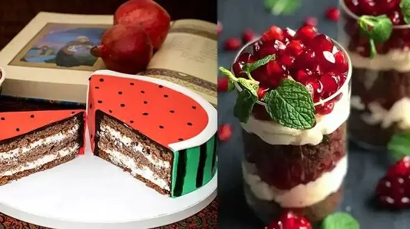 جدیدترین شیرینی‌ های شب یلدا با طرح‌ های زیبا و دلنشین