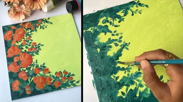 نقاشی باغ بهاری + فیلم