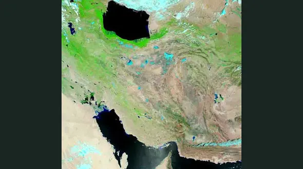 بهار بی سابقه ایران از دید سازمان فضایی آمریکا + عکس