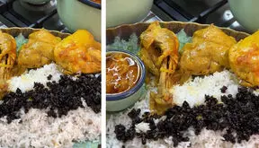 بدون قطره ای آب خورشت مرغ بپز / فیلم