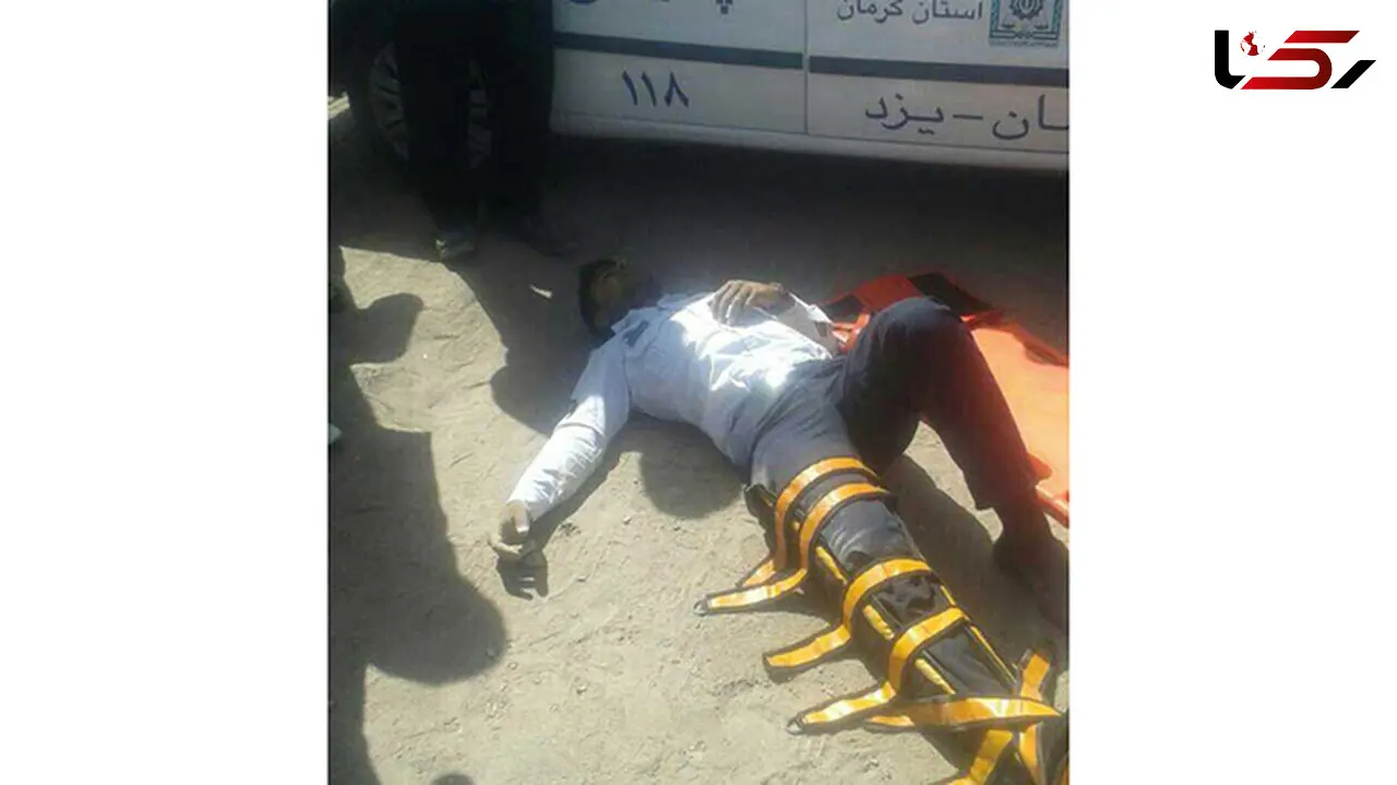 راننده عصبانی پراید مامور پلیس راه یزد را زیر گرفت +عکس 