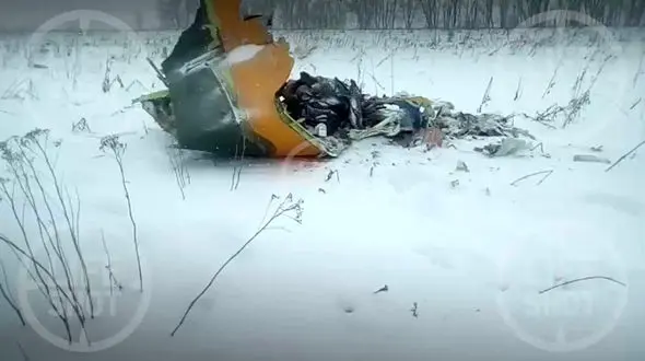 جستجوی اجساد سانحه سقوط هواپیما در مسکو + فیلم