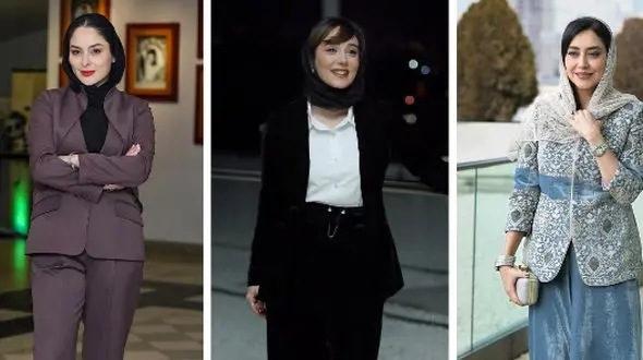 رونمایی خانم بازیگران از  کت و شلوارهای جدید و چش نواز ! / برای عید الگو بگیرید + عکس ها