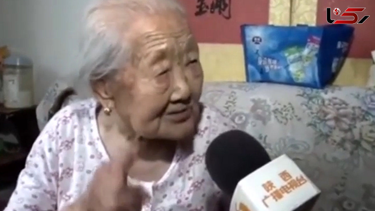 فیلم عجیب از ورزش کردن زن 107 ساله  + فیلم