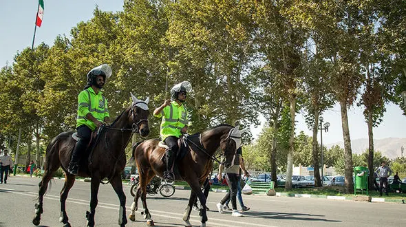 
پلیس اسب سوار شهرآورد پایتخت +عکس
