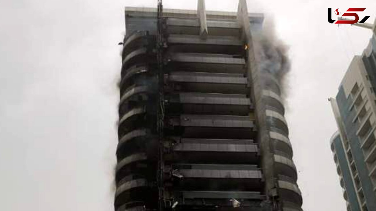 آتش سوزی در برج دوبی +تصاویر