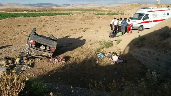 تصادف در جاده نیشابور- کاشمر هفت مصدوم برجا گذاشت