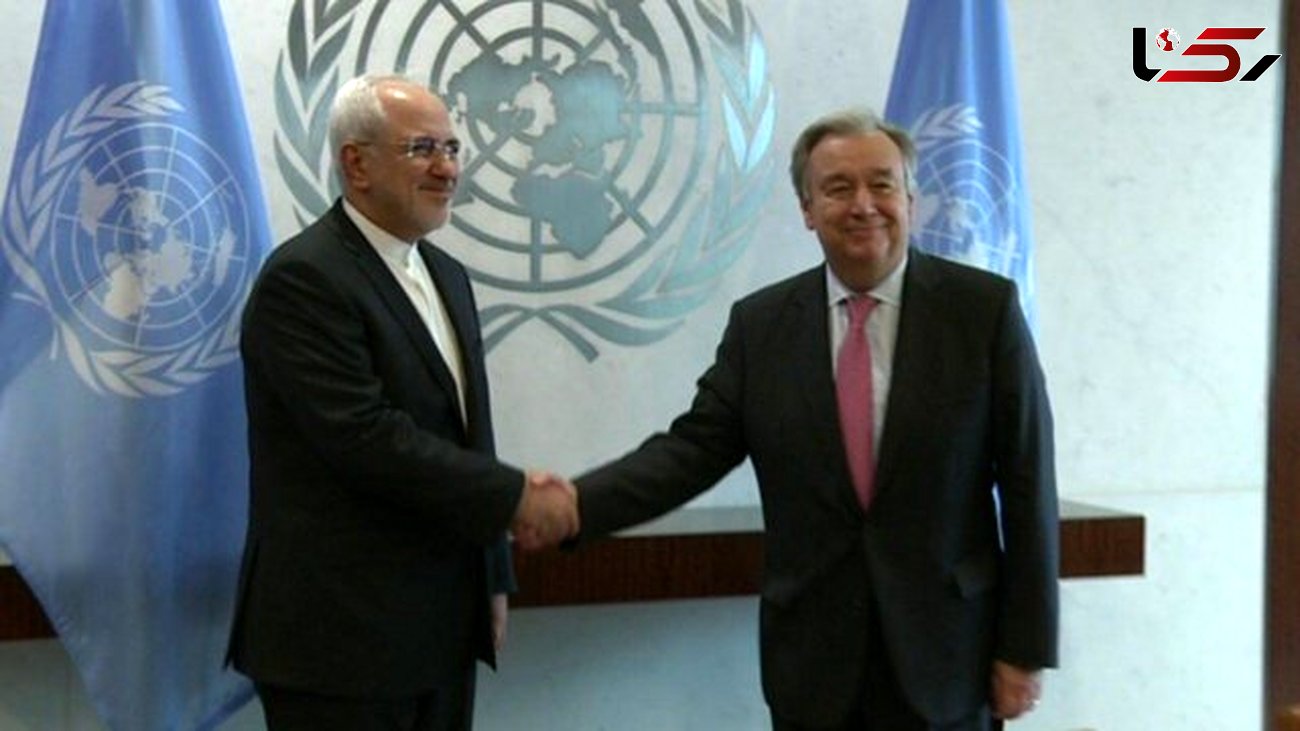 دیدار ظریف با دبیرکل سازمان ملل در نیویورک
