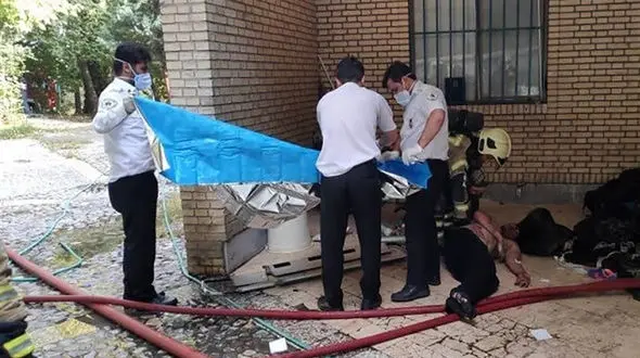 آتش‌سوزی مرگبار در اردوگاه باهنر تهران + عکس ها 