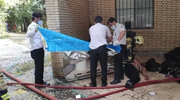 آتش‌سوزی مرگبار در اردوگاه باهنر تهران + عکس ها 