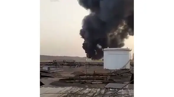 فیلم آتش‌سوزی هولناک در پالایشگاه بیجی عراق