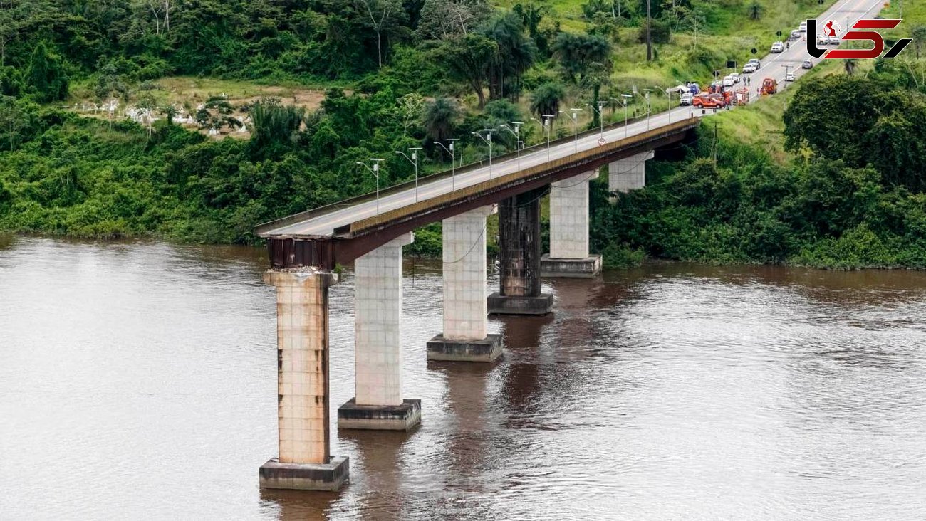 فروریختن یک پل عظیم براثر حادثه ای وحشتناک+ تصاویر