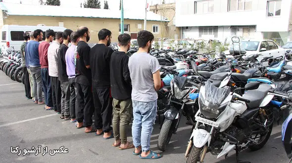 بازداشت اراذل و اوباش موتورسوار در جنوب تهران + فیلم