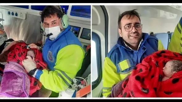 نوزاد عجول البرزی بر فراز آسمان به دنیا آمد + عکس