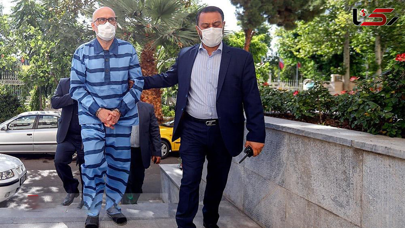 اولین عکس ها از اکبر طبری مقام ارشد قوه قضائیه در لباس زندان / محاکمه هزاردستان +  فیلم