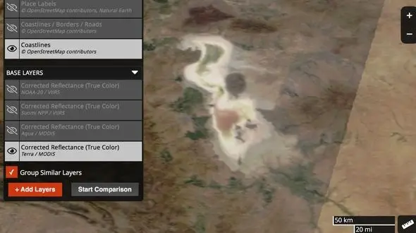 وضعیت نابود دریاچه ارومیه + آخرین تصویر از دریاچه