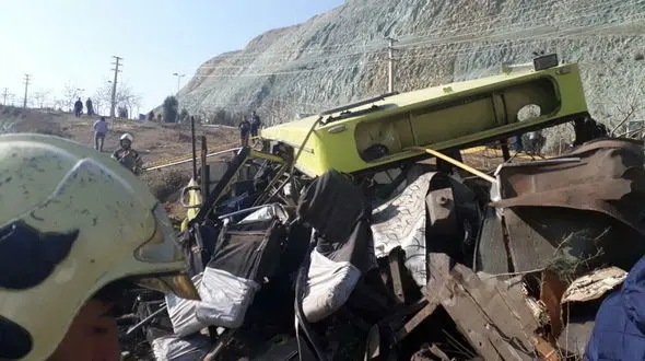 نتیجه بررسی نهایی حادثه اتوبوس مرگ دانشگاه علوم و تحقیقات مشخص شد+ عکس