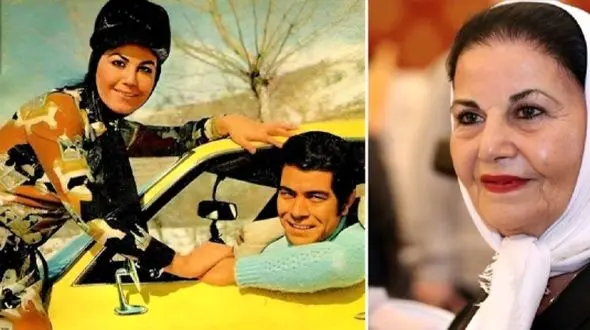 بهروز وثوقی و پوری بنایی» در نمایی از فیلم دور دنیا با جیب خالی؛ سال 49