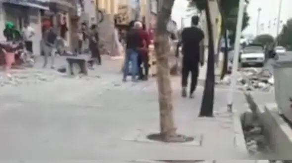 فیلم لحظه قمه کشی 8 شرور در رباط کریم / پلیس شلیک کرد 