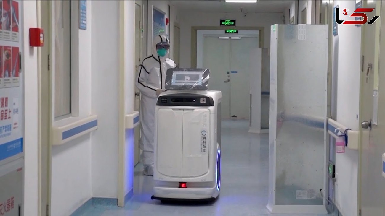 استفاده از ربات پرستار در بیمارستان ووهان چین + فیلم