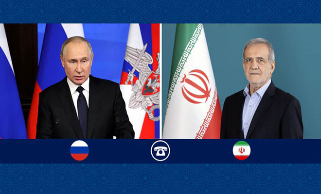 پزشکیان: ایران هرگز به دنبال ساخت سلاح اتمی نبوده و نیست / پوتین: برخورداری ایران از حق غنی‌سازی از نظر روسیه، کلیدی و قطعی است