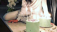 جشن تولد عجیب خانم بازیگر در آشپزخانه + عکس باورنکردنی
