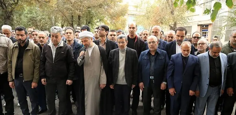 تشیع جنازه خواهر احمدی نژاد 