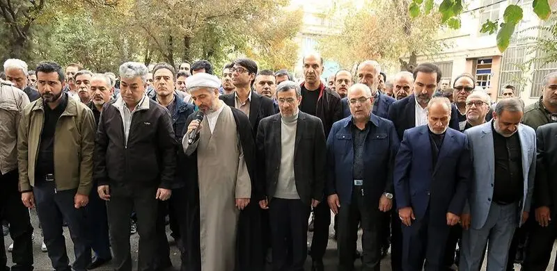 تشیع جنازه خواهر احمدی نژاد 