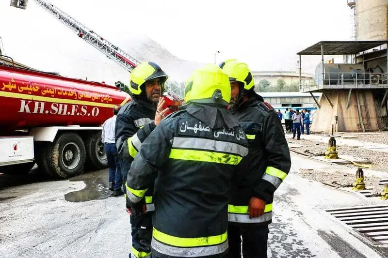 حریق در نیروگاه شهید عباسپور