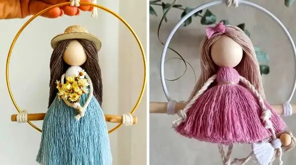 جدیدترین آویزهای انجل مکرومه برای یک دکور خاص و زیبا