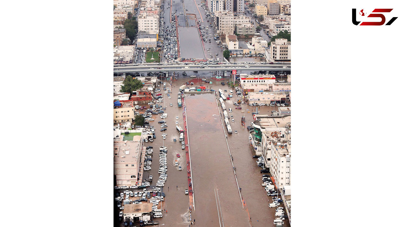  شهر جده به زیر آب رفت+ عکس عجیب